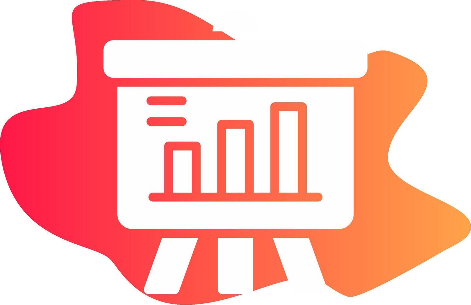 Projector Screen Creative Icon Design vector