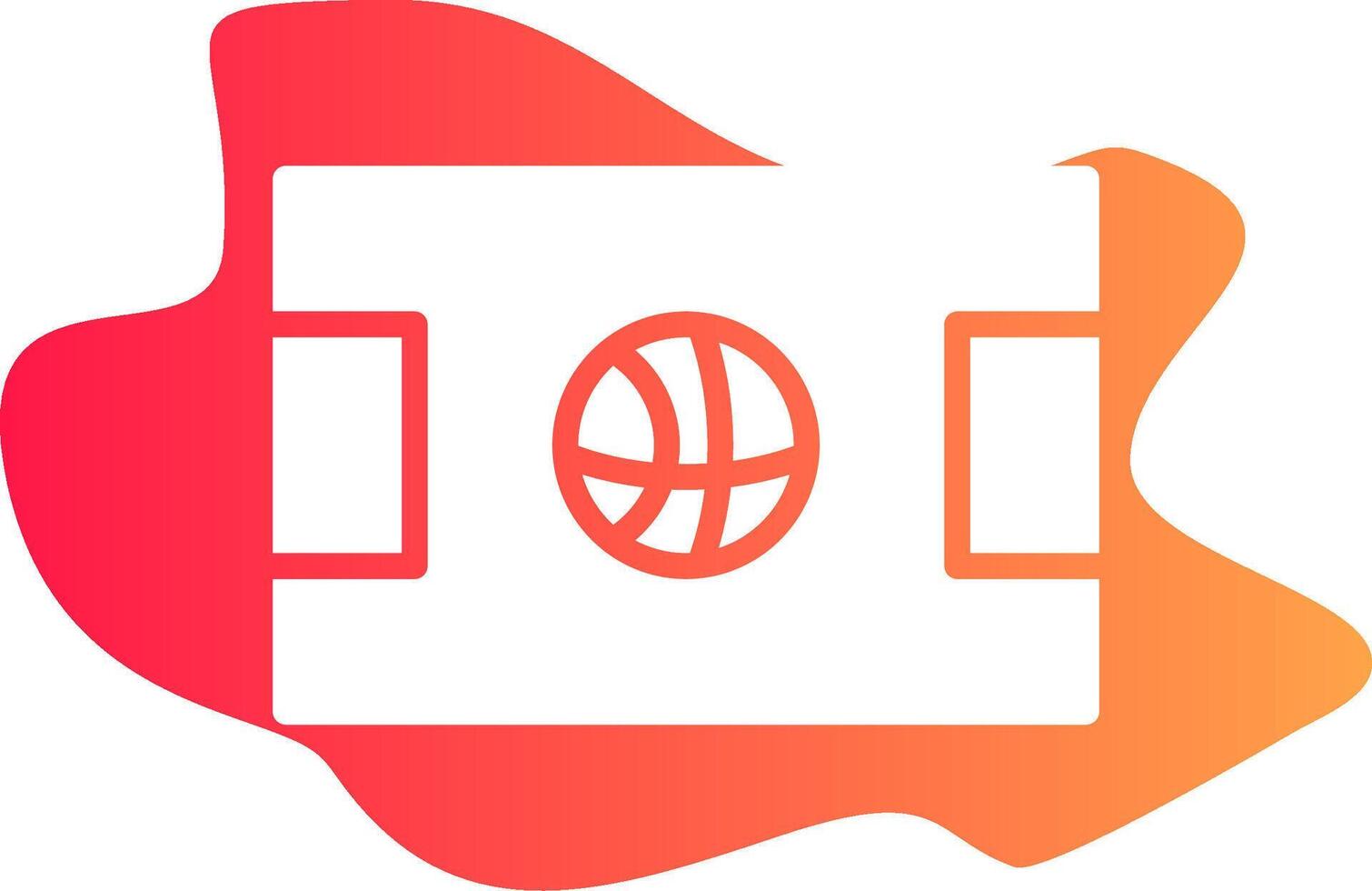 Basketball Court Creative Icon Design vector