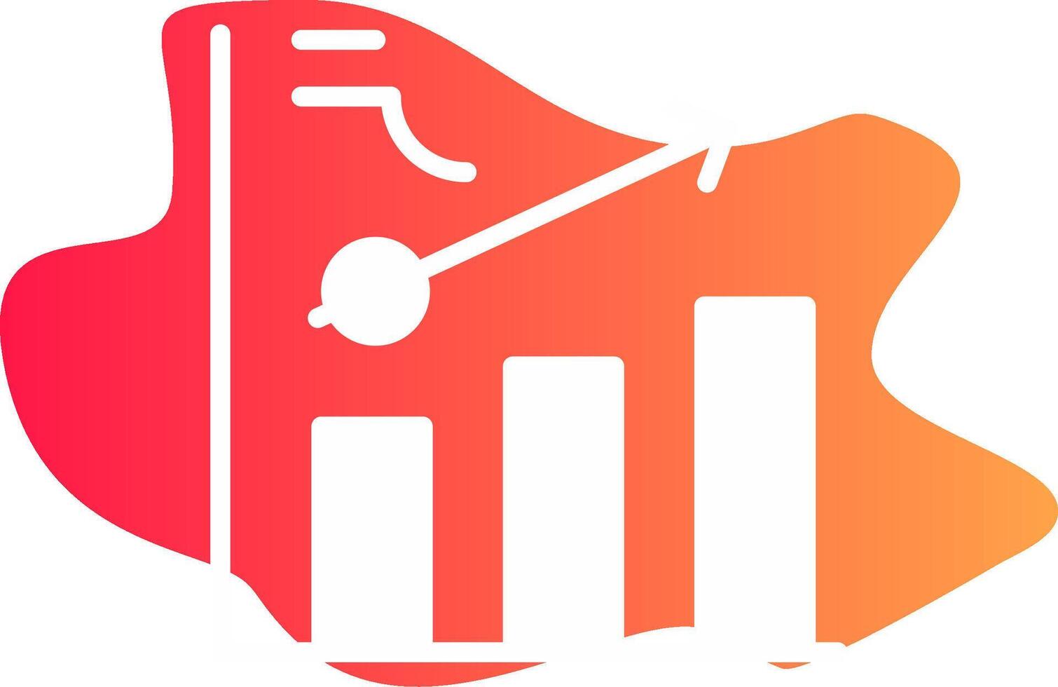 Clustered Bar Creative Icon Design vector