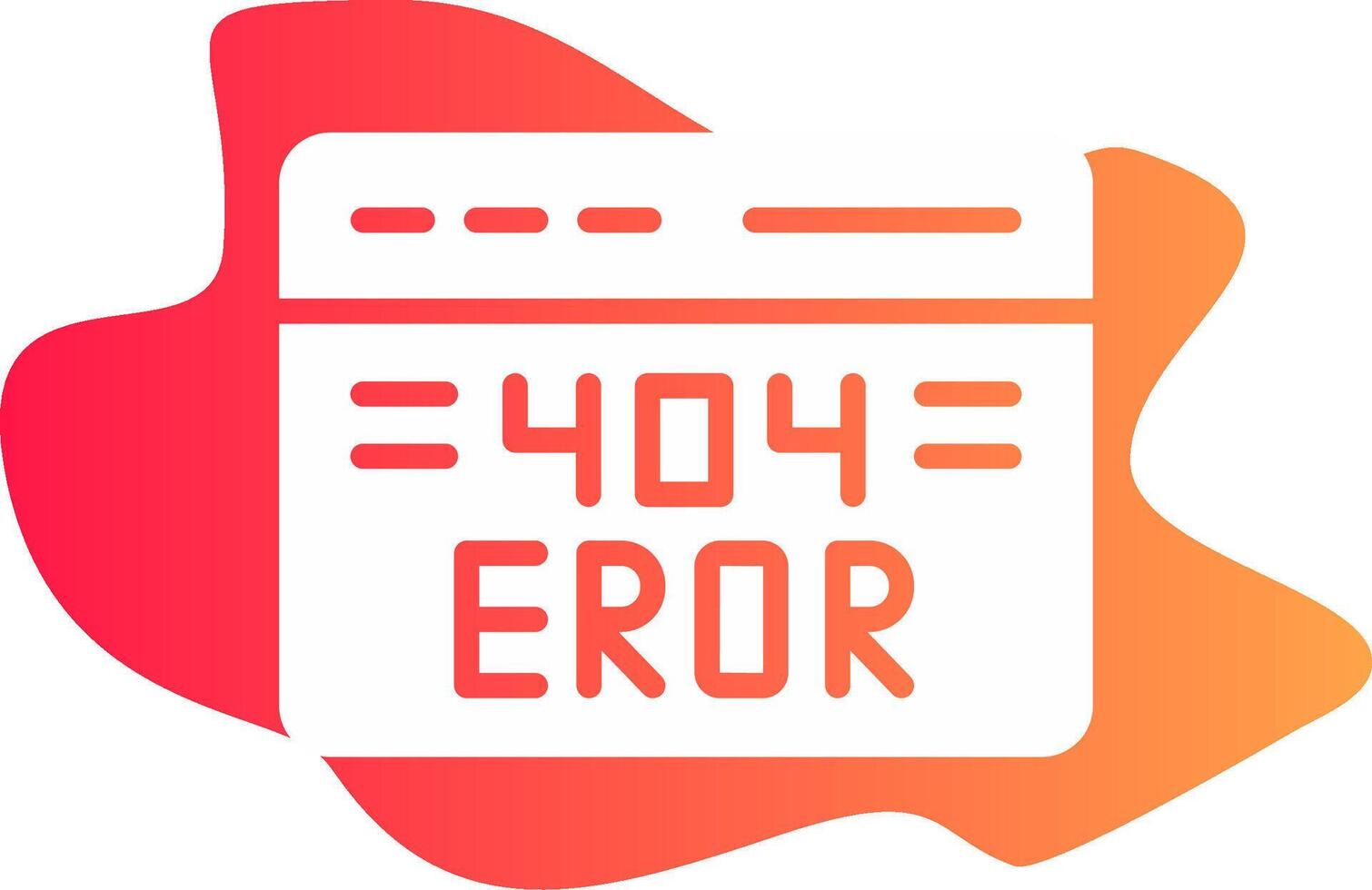 404 Error Creative Icon Design vector