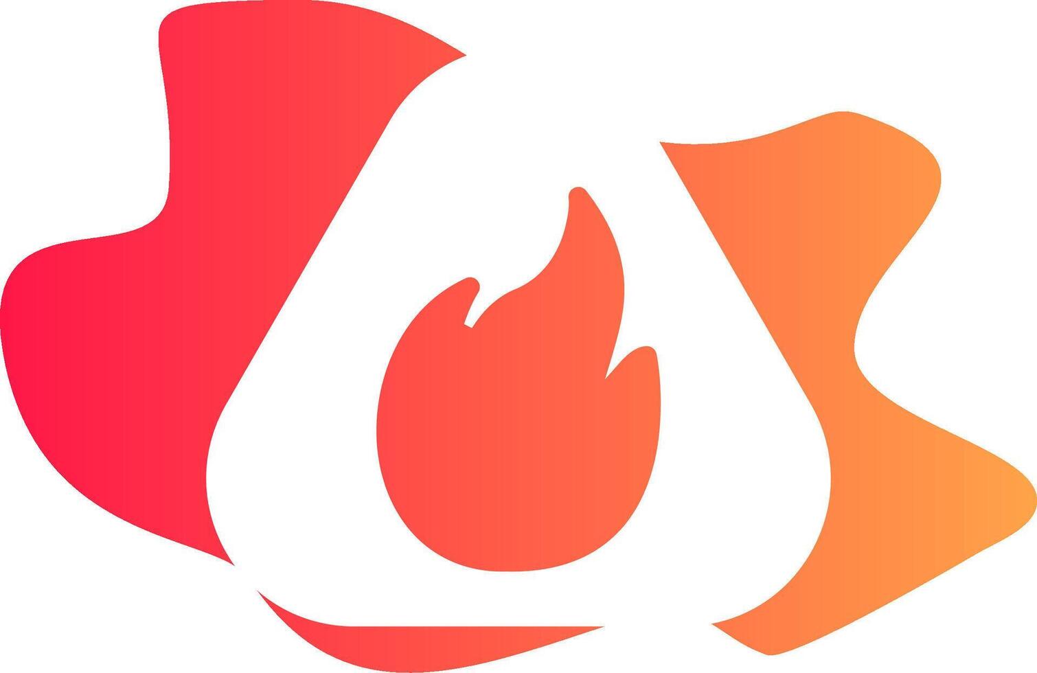 Flame Creative Icon Design vector