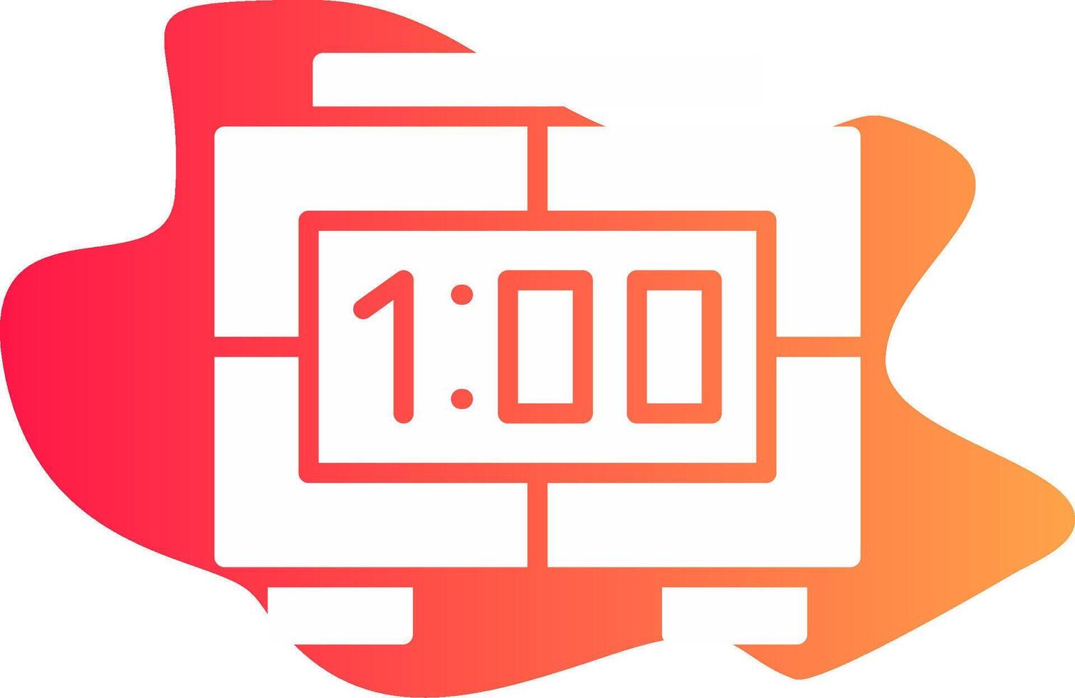 Digital Clock Creative Icon Design vector
