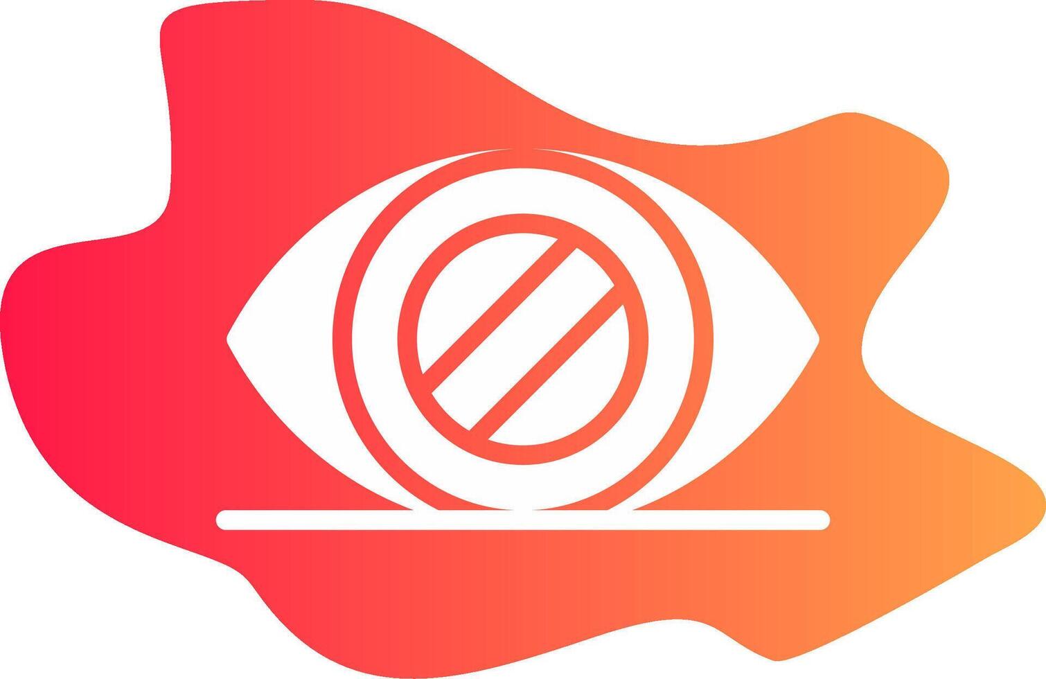 Glaucoma Creative Icon Design vector