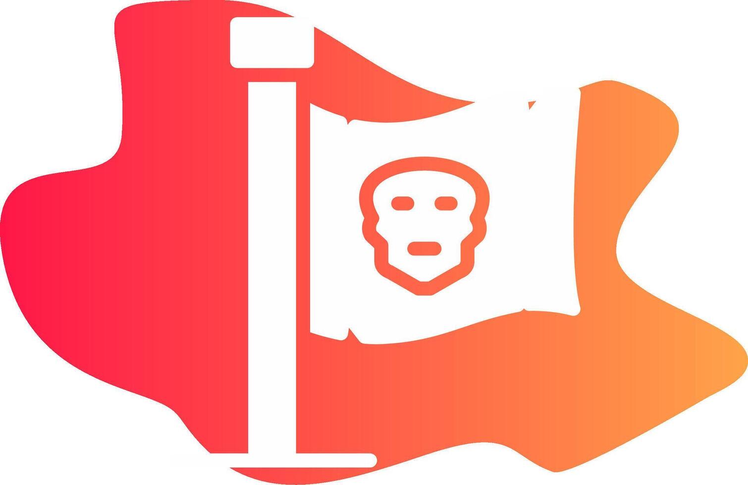 Pirates Flag Creative Icon Design vector