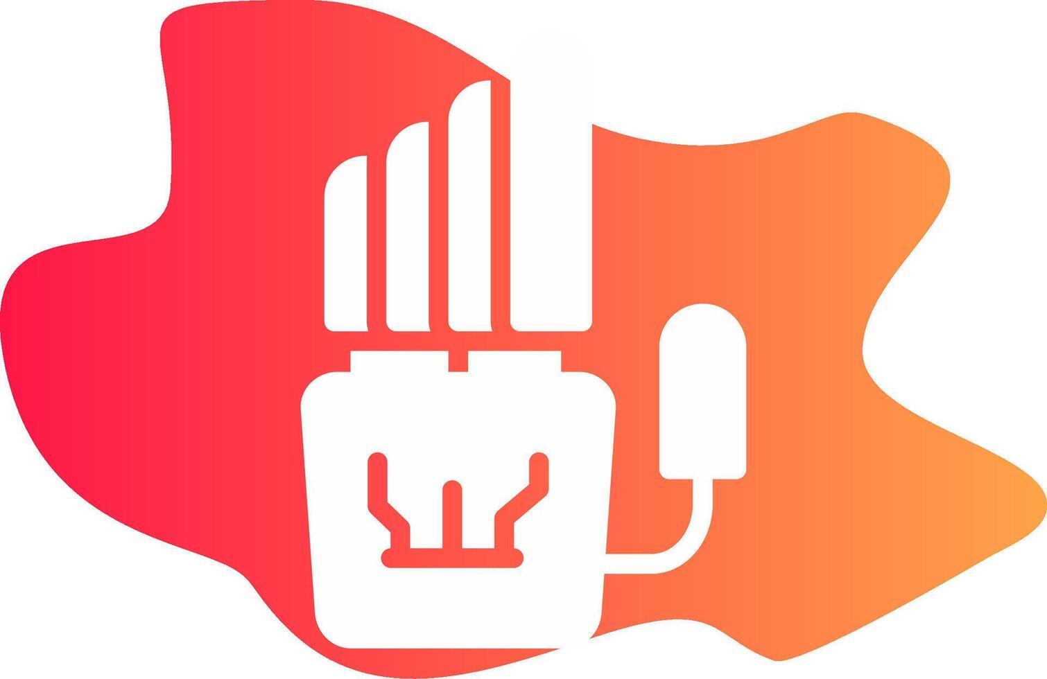 Robot Hand Creative Icon Design vector