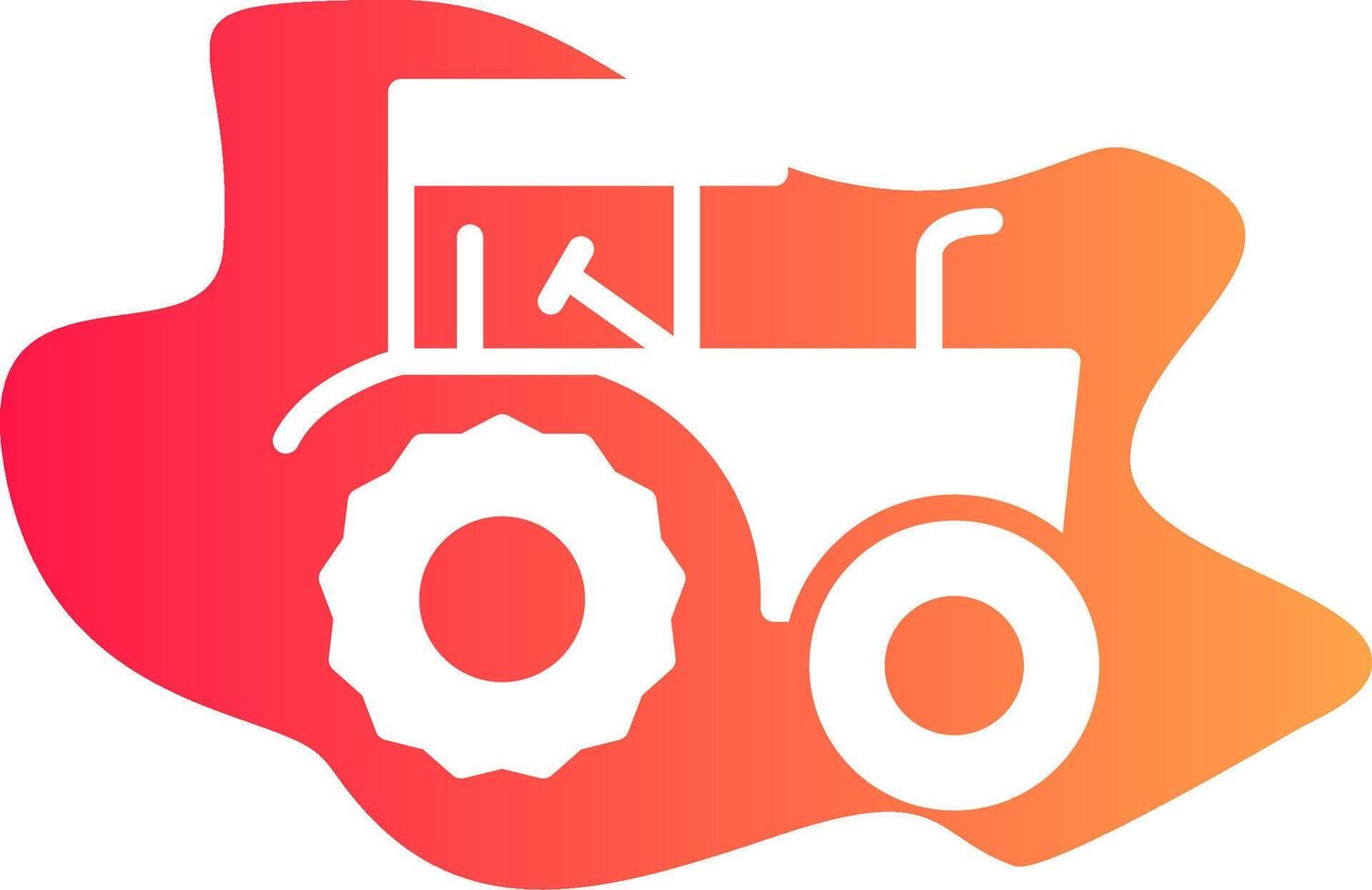 Tractor Creative Icon Design vector