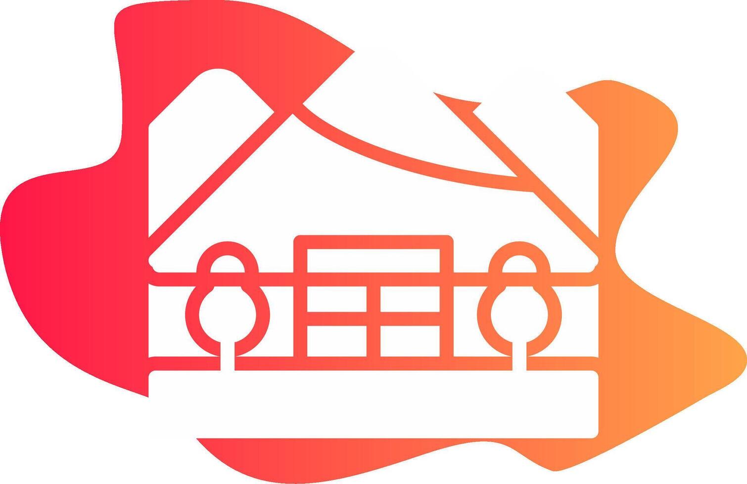 Igloo Landscape Creative Icon Design vector