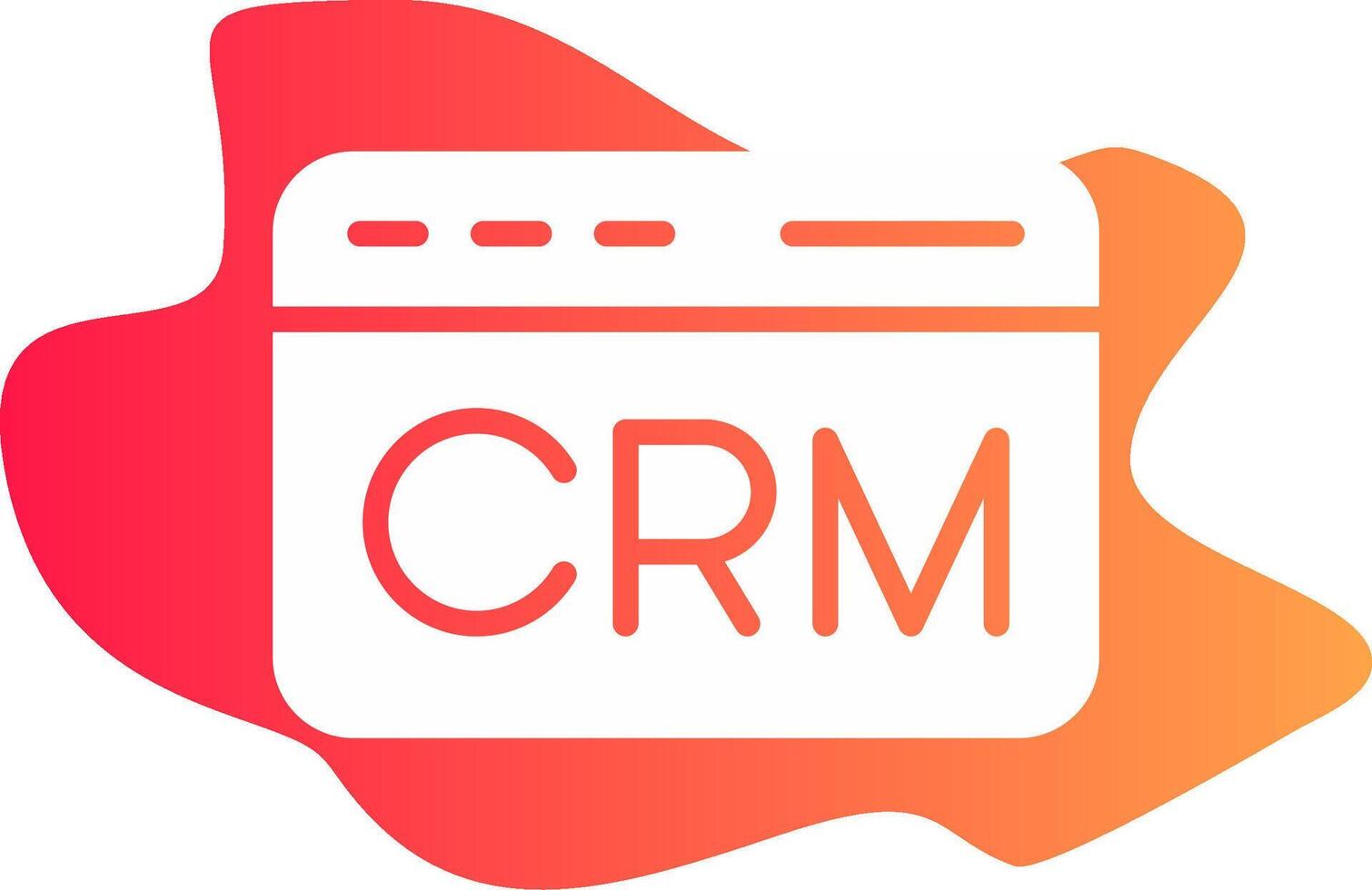 CRM Creative Icon Design vector