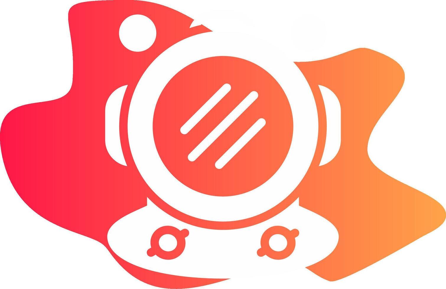 Diving Helmet Creative Icon Design vector