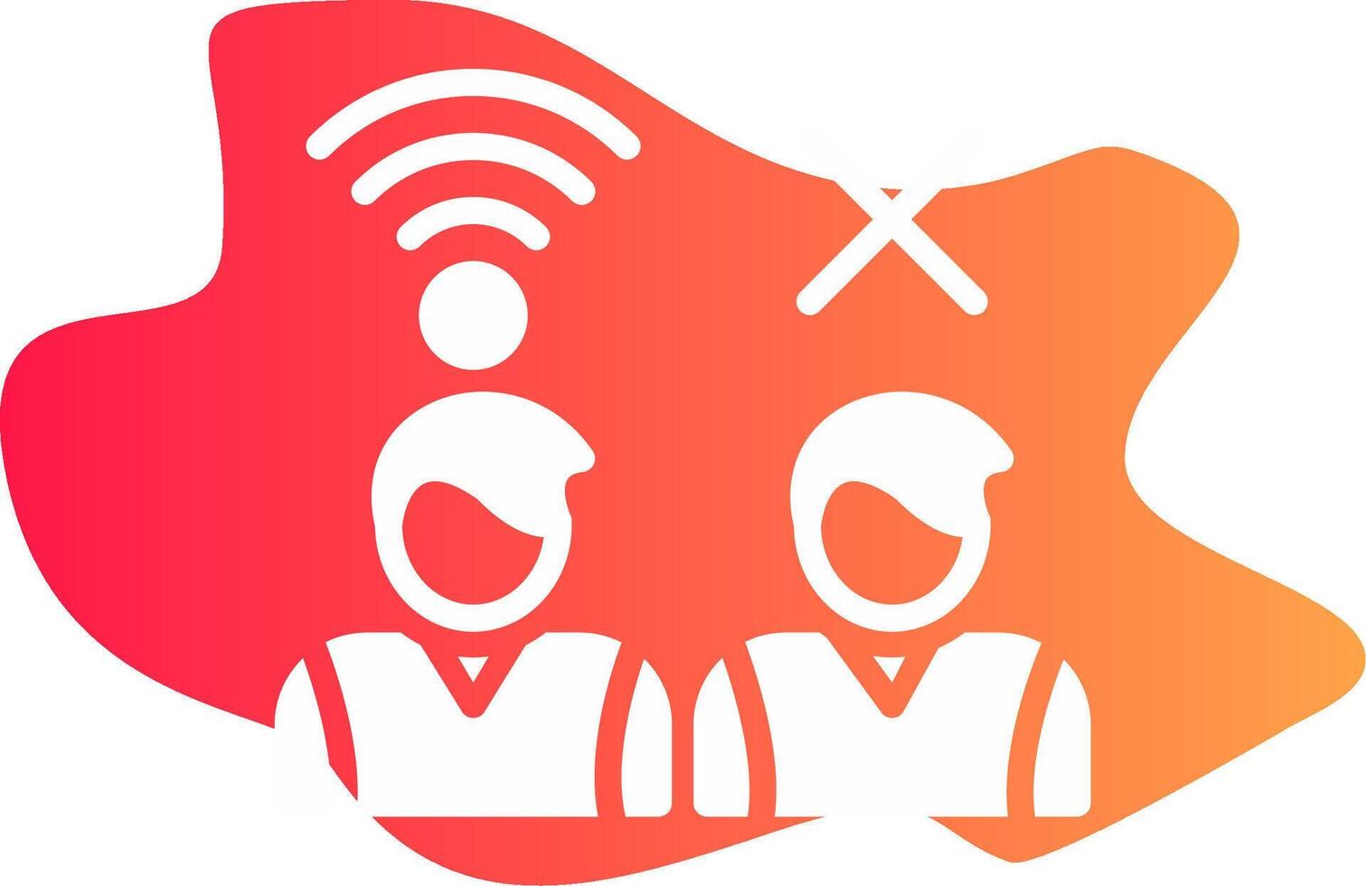 Digital Divide Creative Icon Design vector