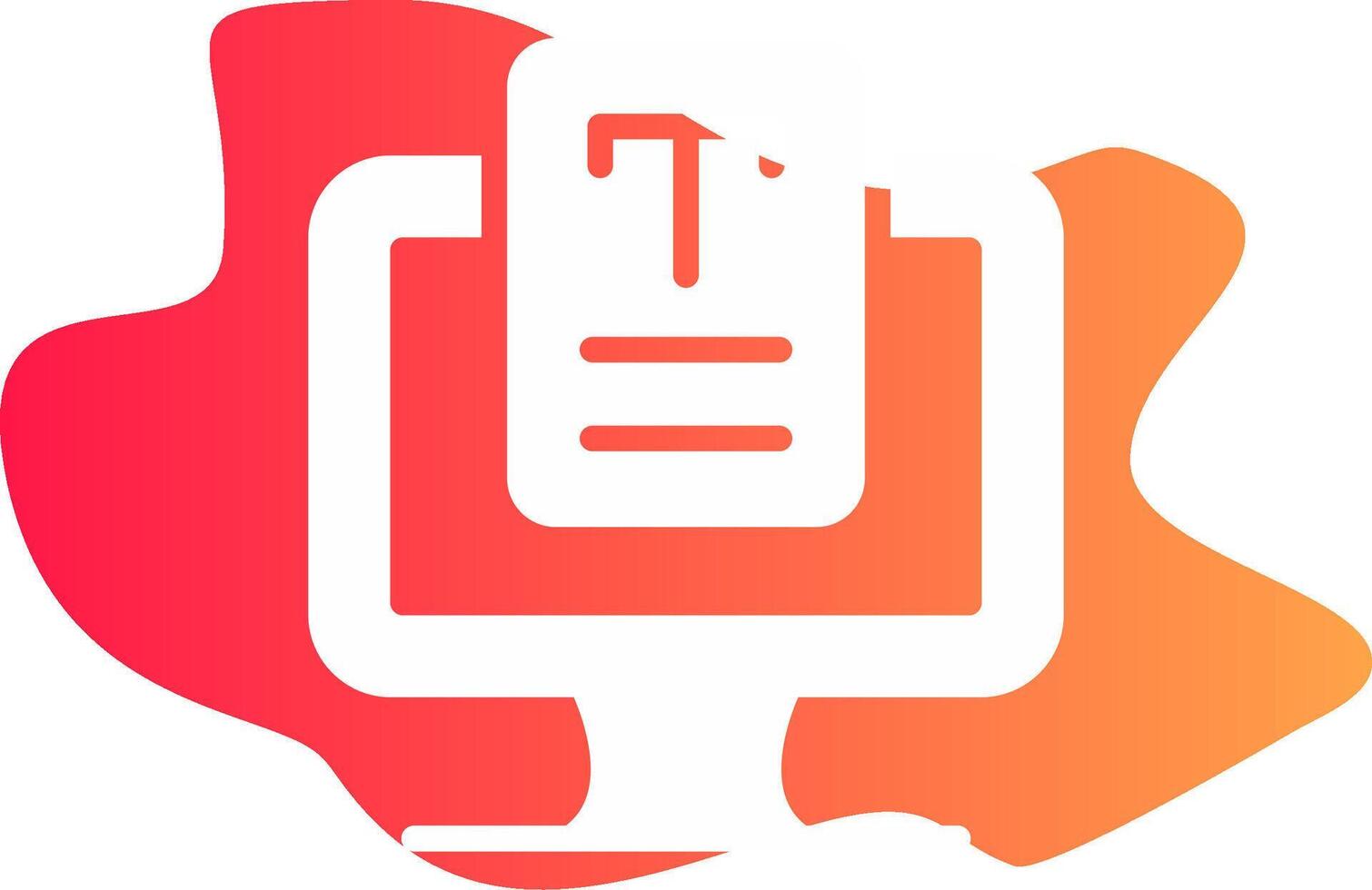 Glyph Hand Draw Design vector