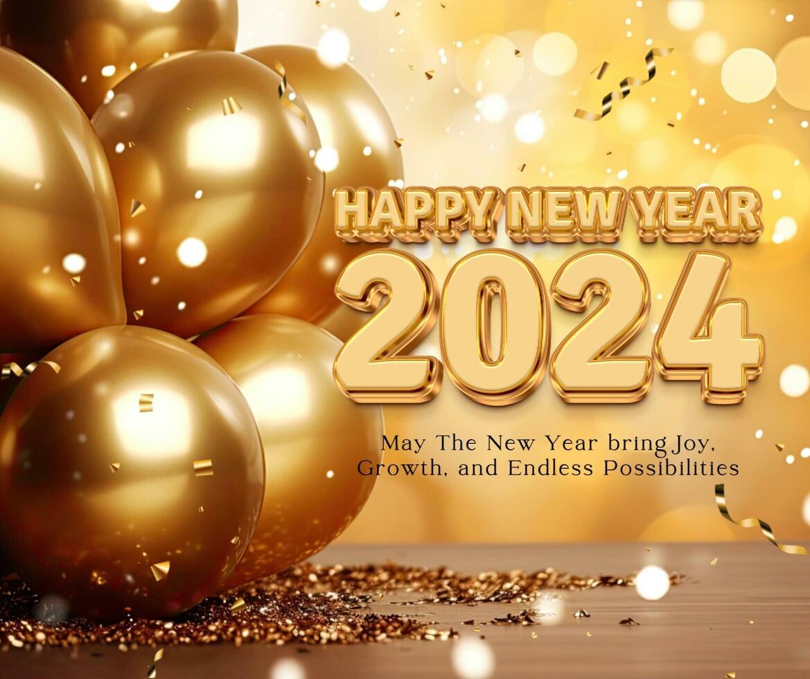 New Year Celebration Greetings Set for Facebook Post template