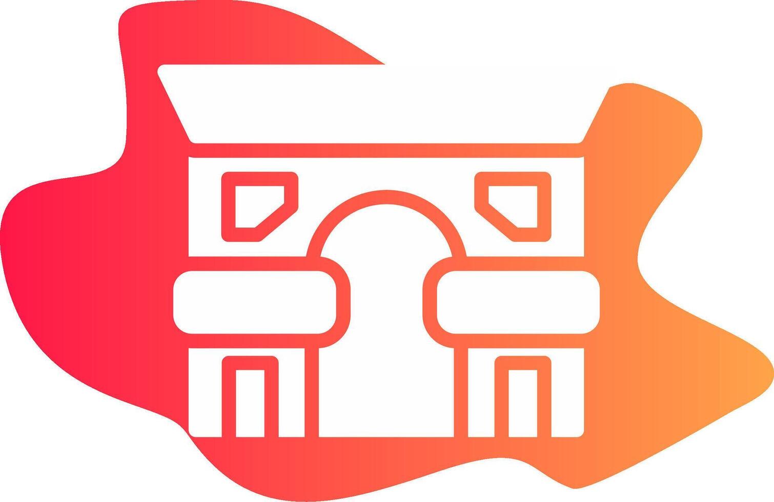 Arc De Triomphe Creative Icon Design vector