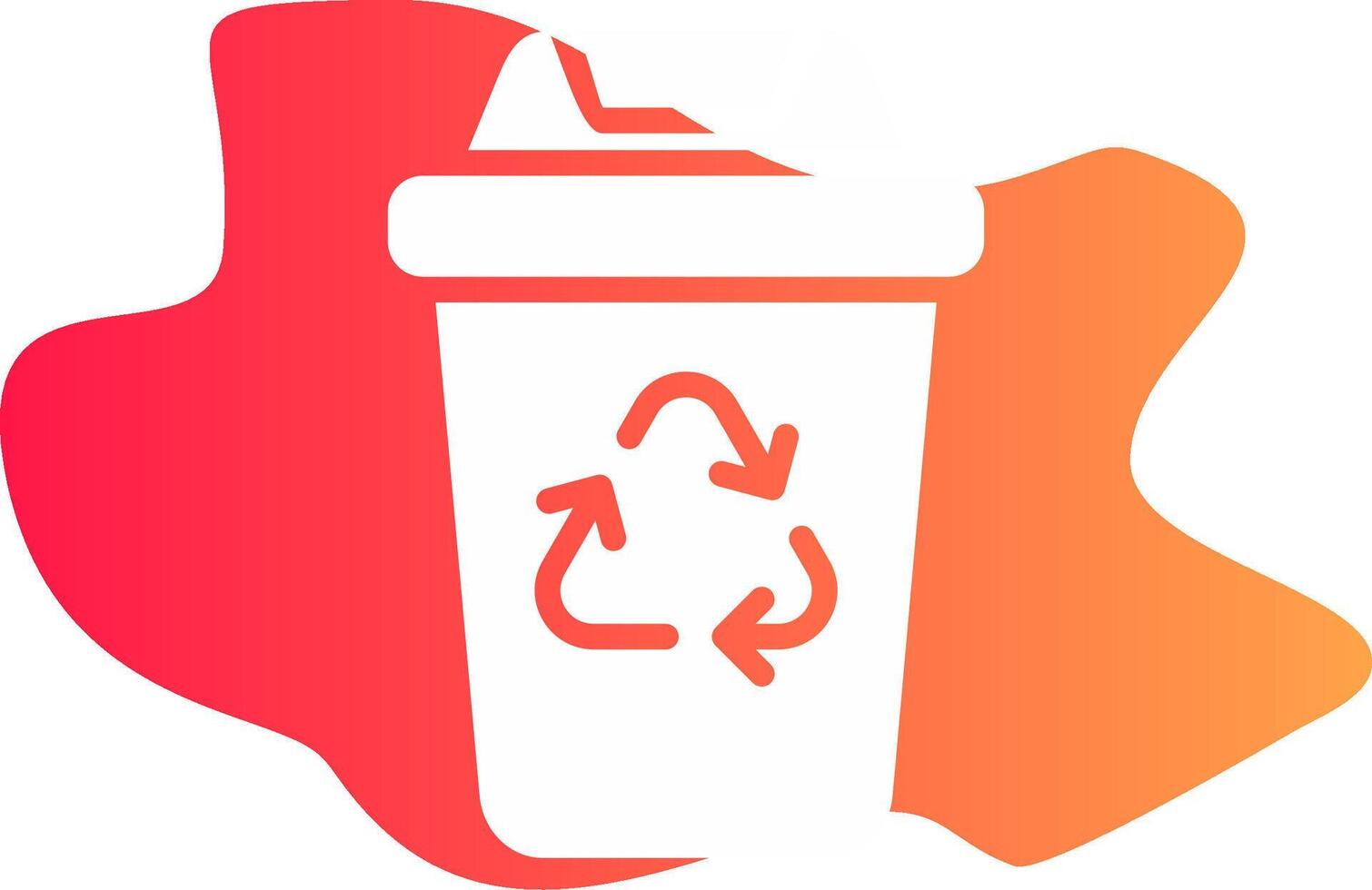 Recycling Bin Creative Icon Design vector