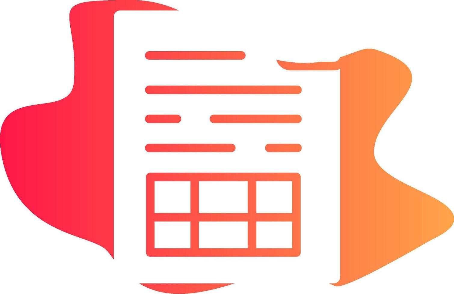 Spreadsheet Creative Icon Design vector