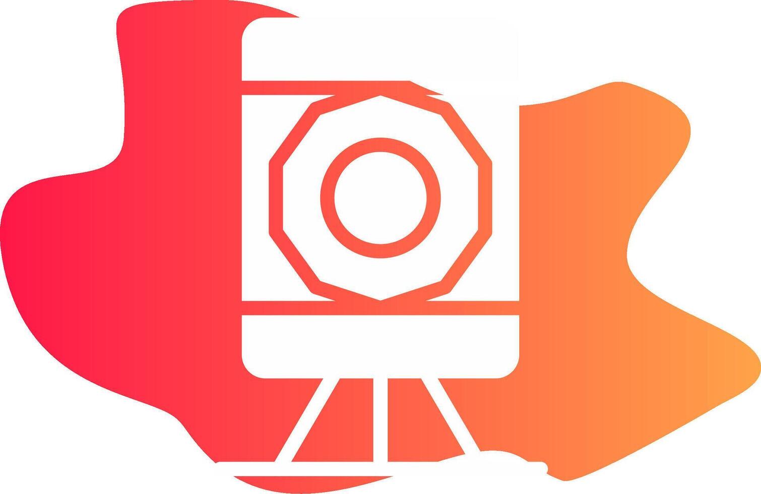 Theodolite Creative Icon Design vector