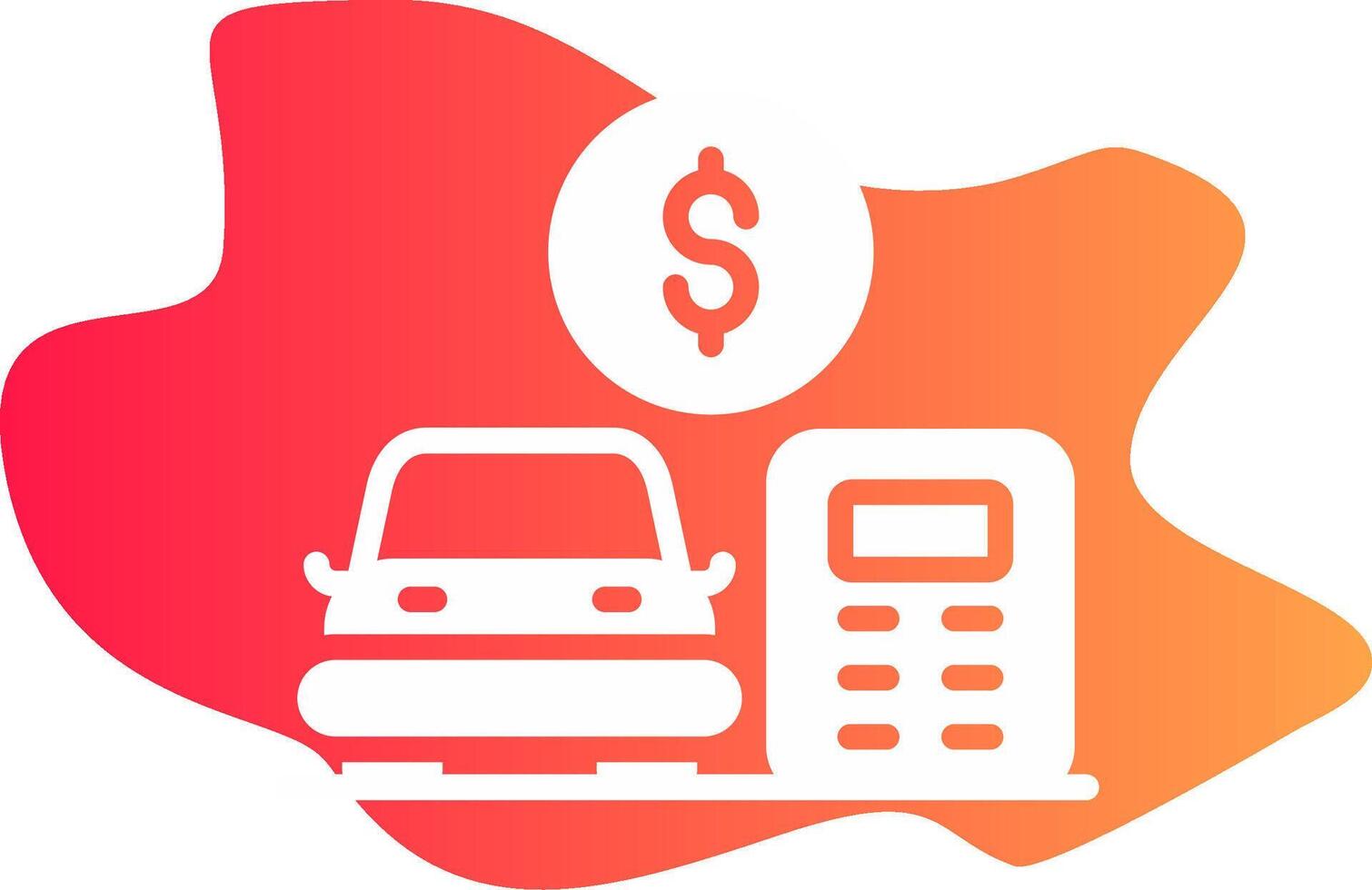 Car Loan Calculator Creative Icon Design vector