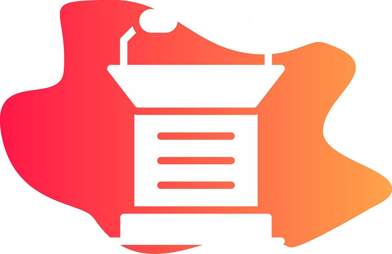 Lectern Creative Icon Design vector