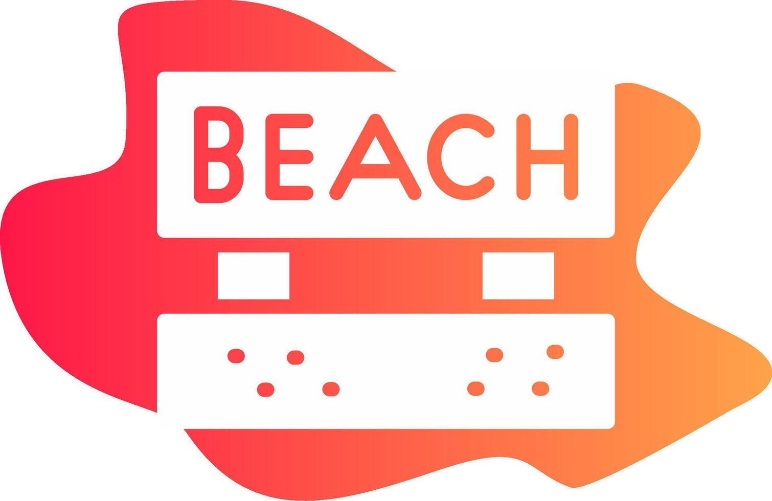 Beach Creative Icon Design vector