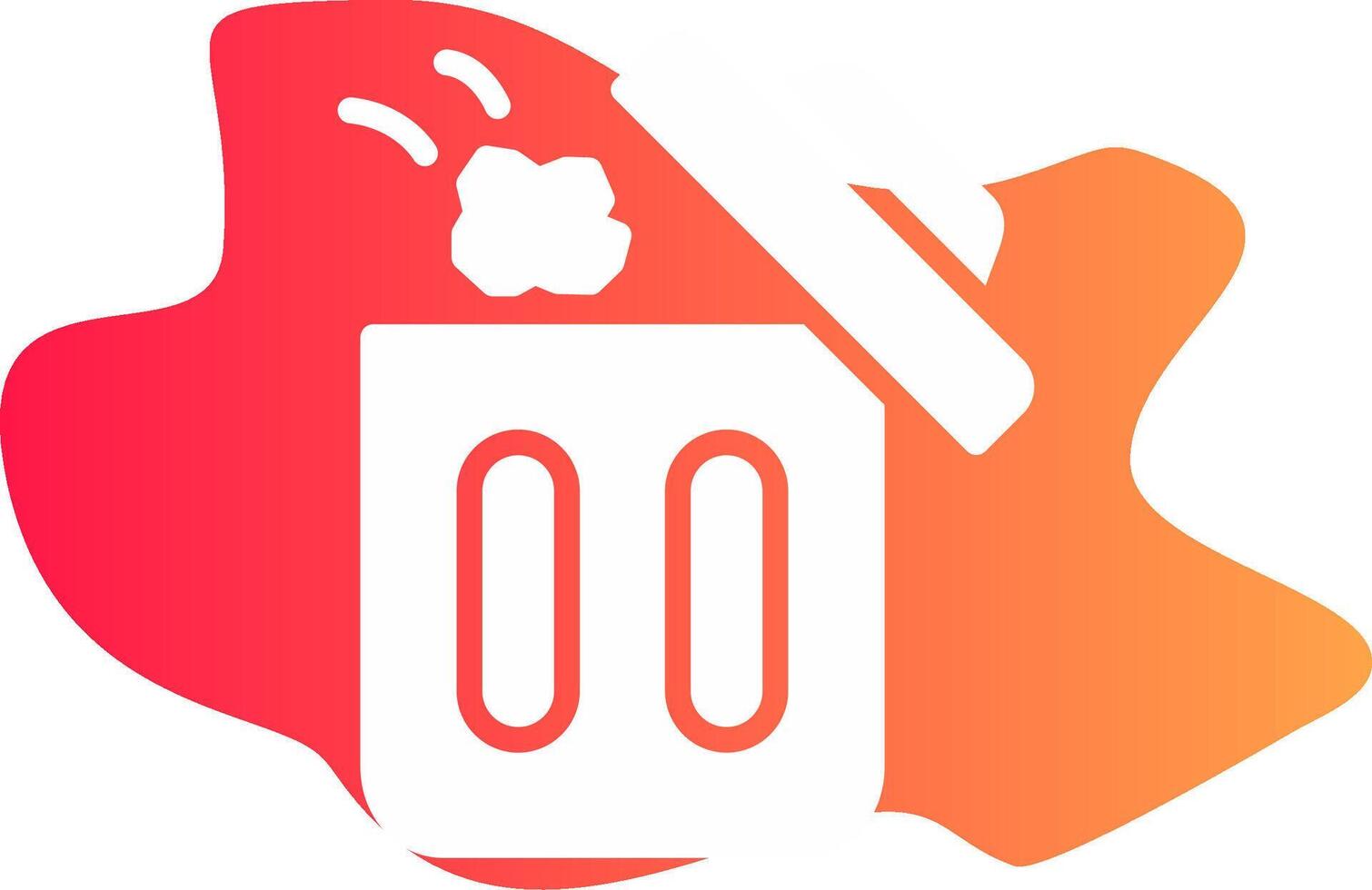 Throwing Trash Creative Icon Design vector