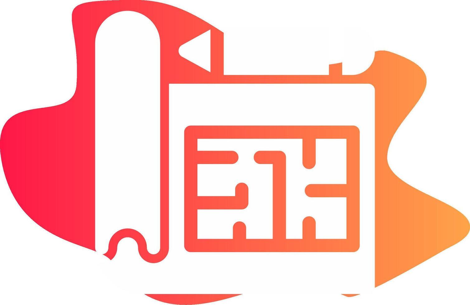 Blueprint Creative Icon Design vector