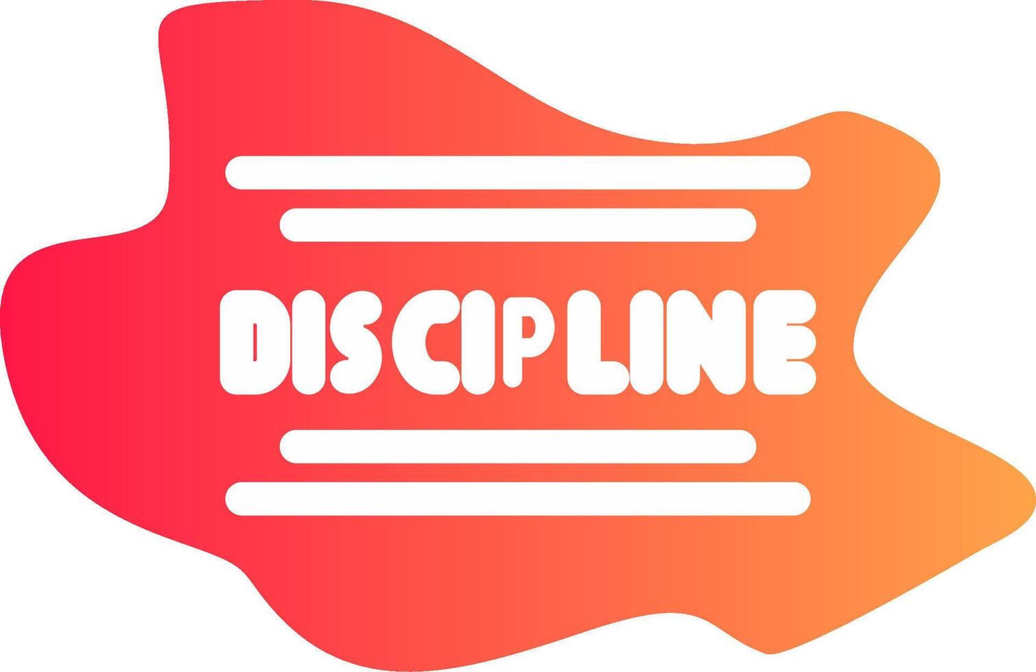 Discipline Creative Icon Design vector