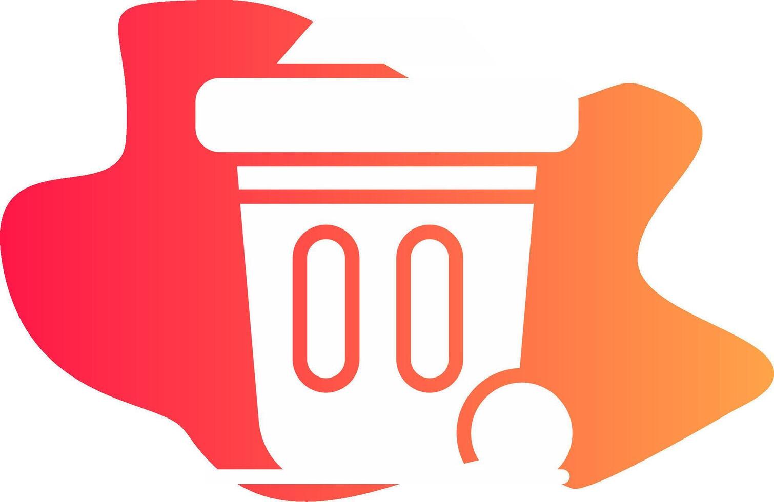 Dustbin Creative Icon Design vector