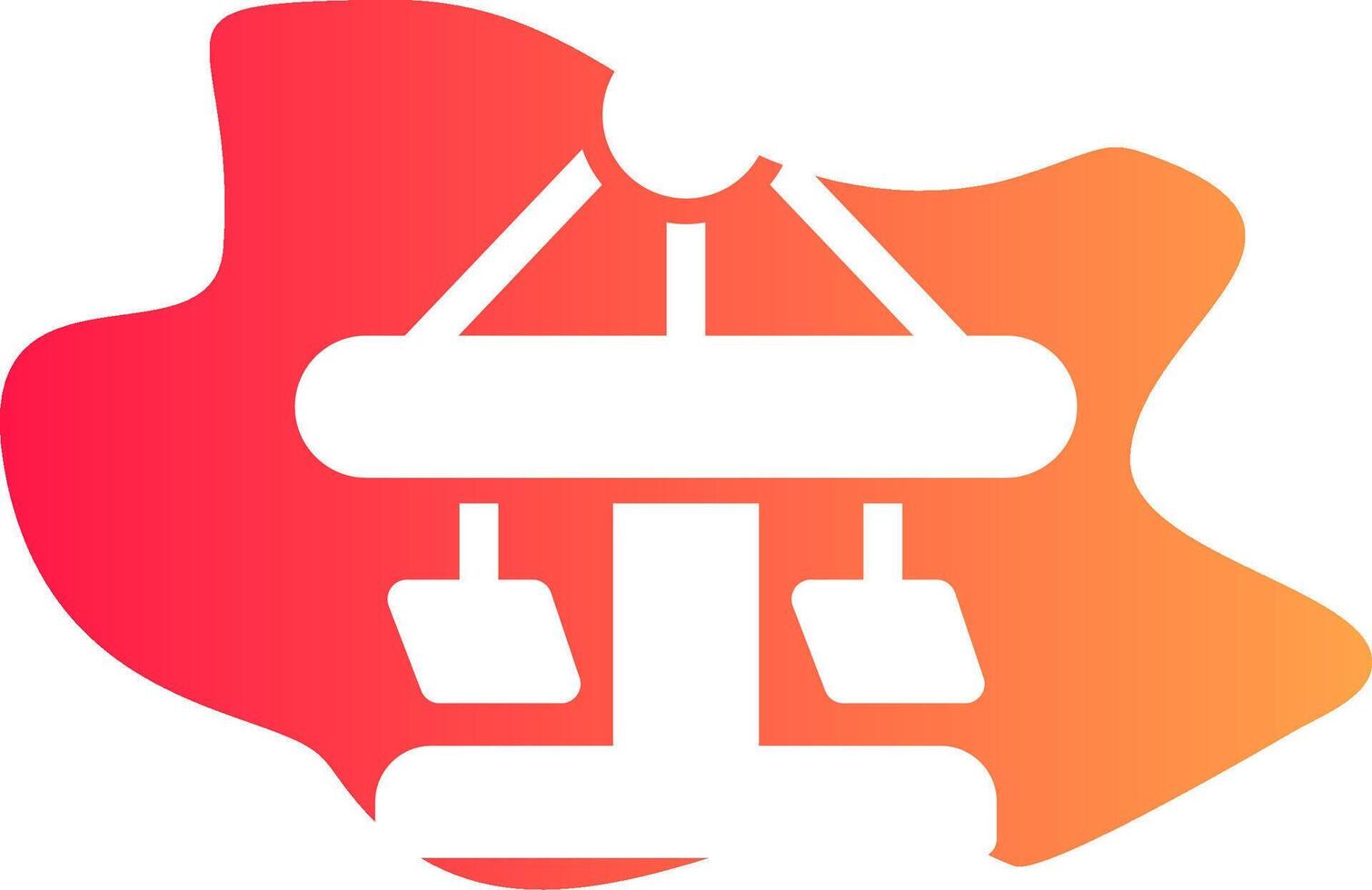Merry Go Round Creative Icon Design vector