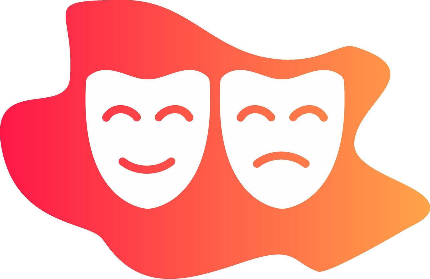 diseño de icono creativo de máscaras de teatro vector