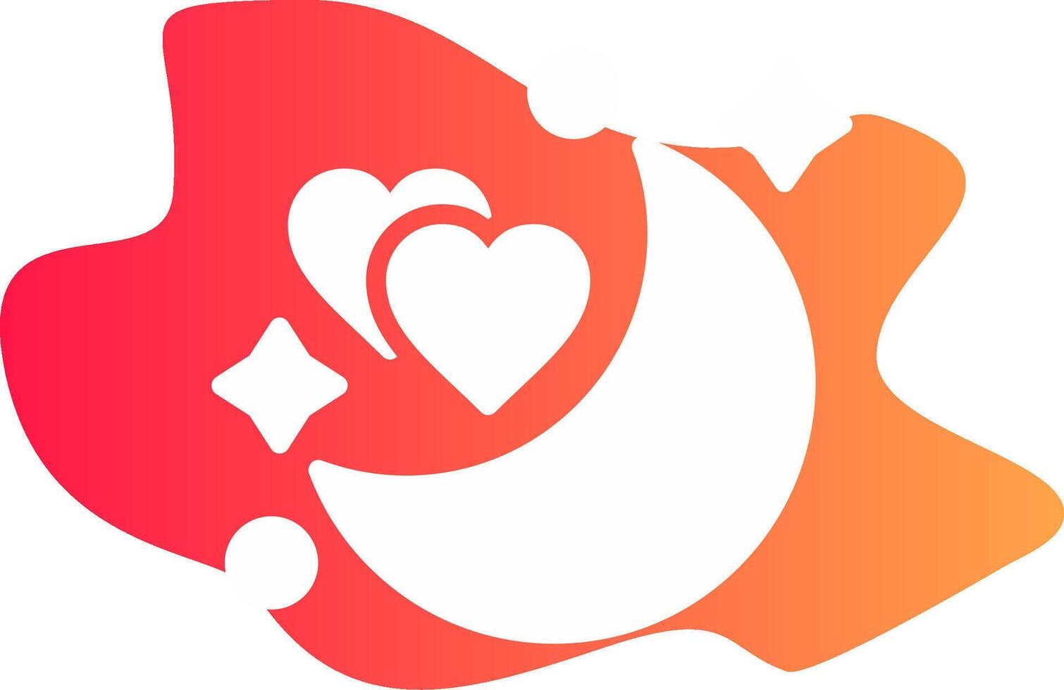 Honeymoon Creative Icon Design vector