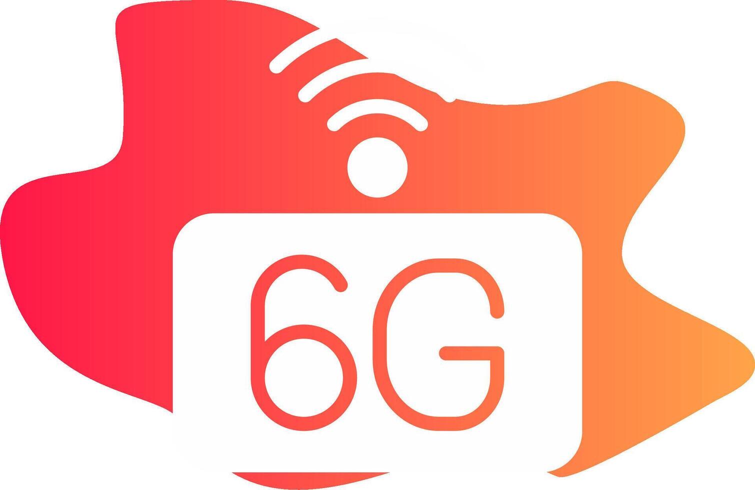 6G Network Creative Icon Design vector