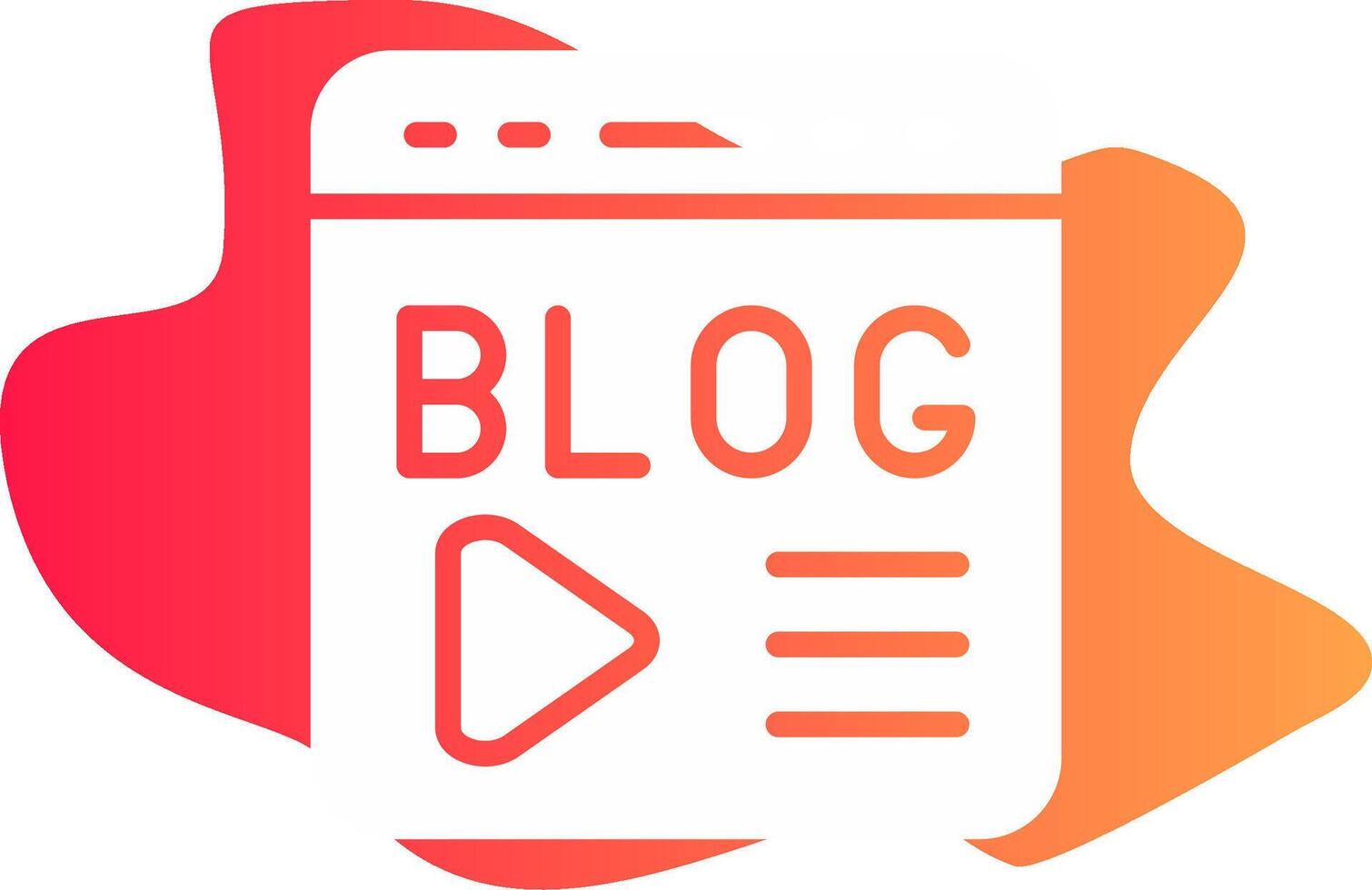 Blogging Creative Icon Design vector