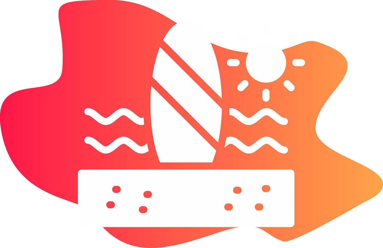 diseño de icono creativo de paddle surf vector