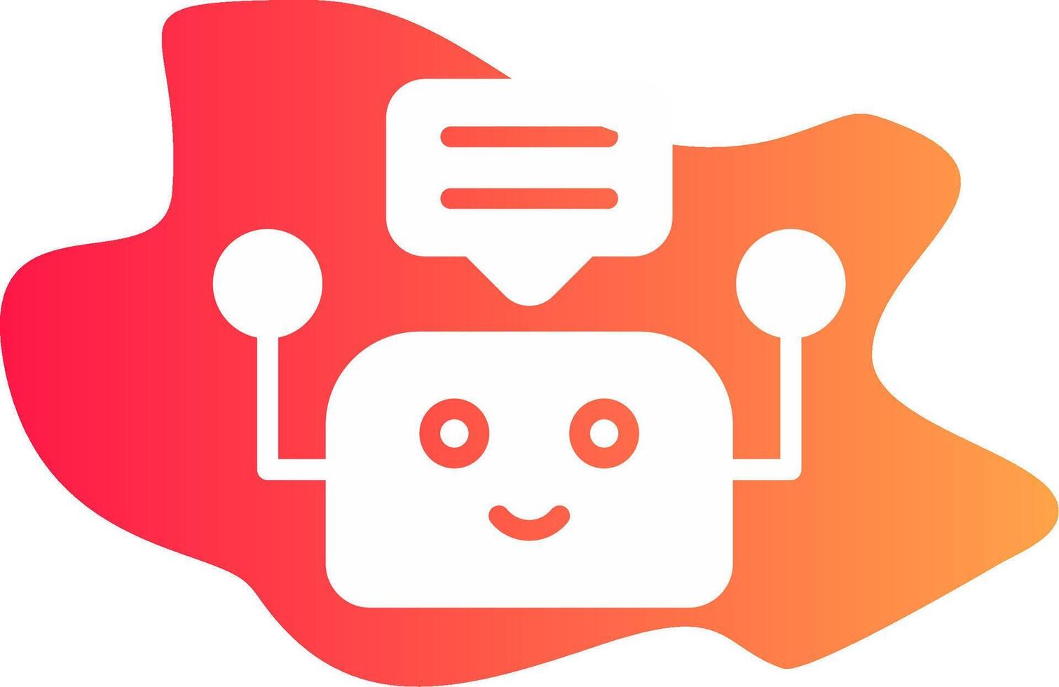 Chatbot Creative Icon Design vector