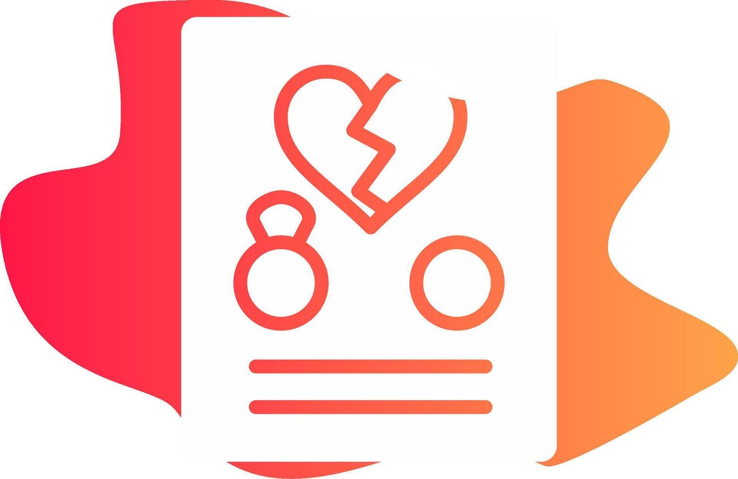 Divorce Creative Icon Design vector