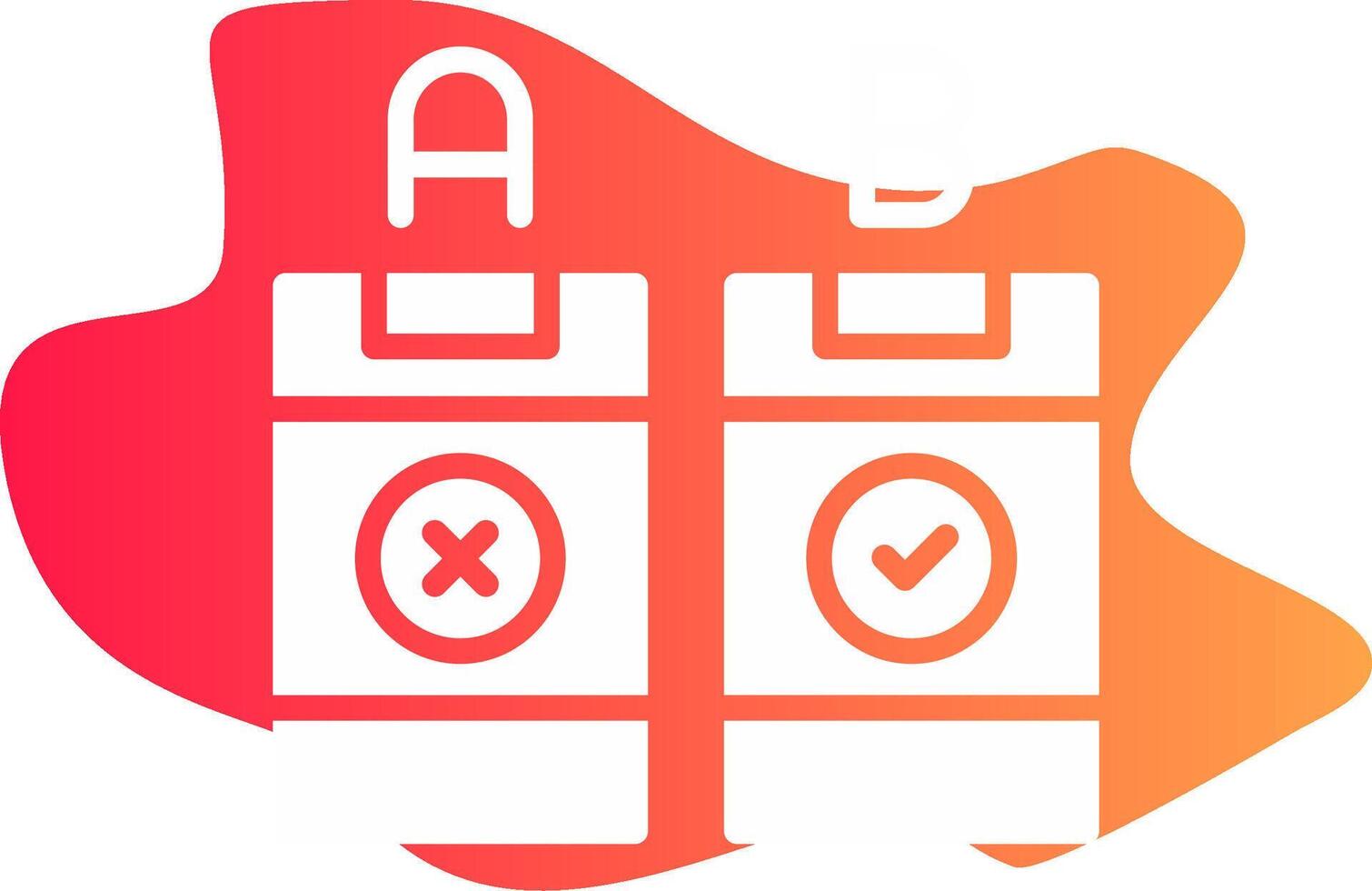 AB Testing Creative Icon Design vector