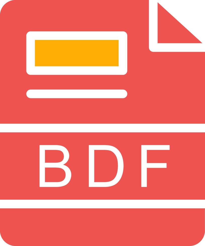 BDF Creative Icon Design vector