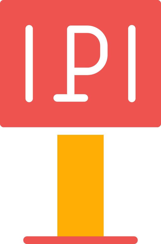 Parking Sign Creative Icon Design vector