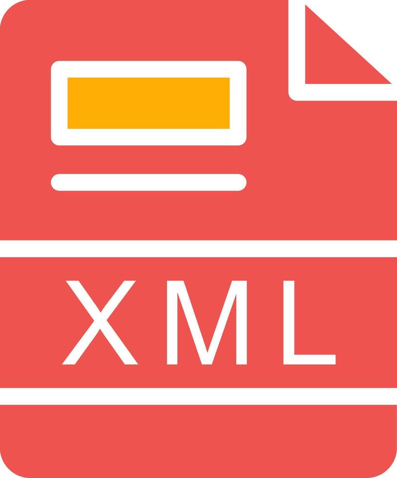XML Creative Icon Design vector