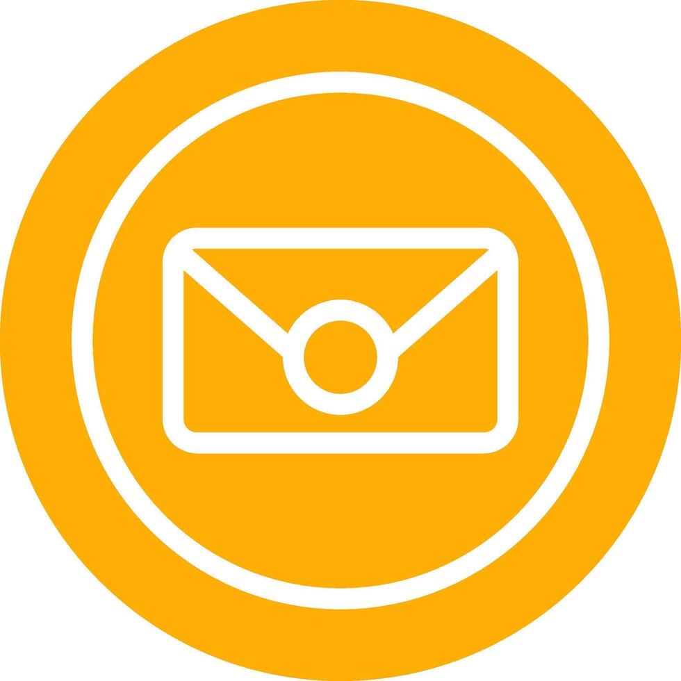 Circle Envelope Creative Icon Design vector