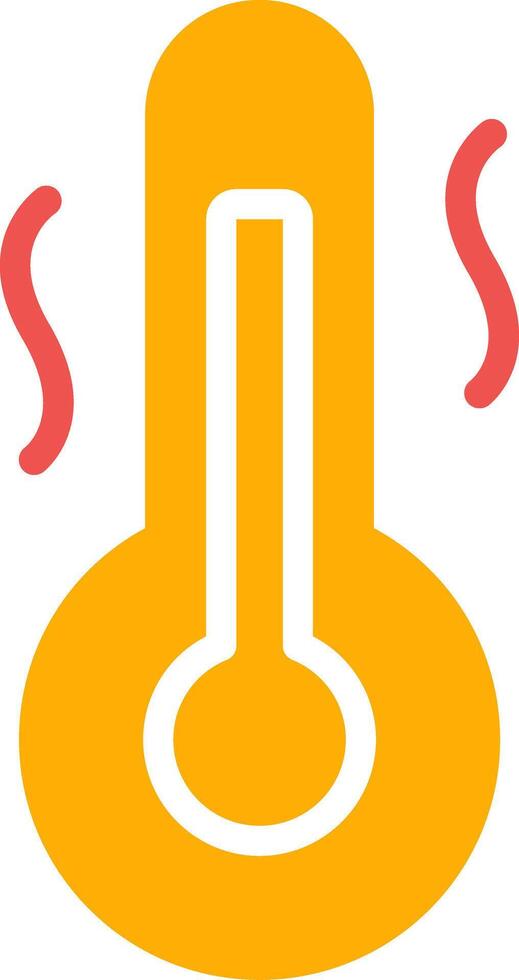 diseño de icono creativo de temperatura caliente vector