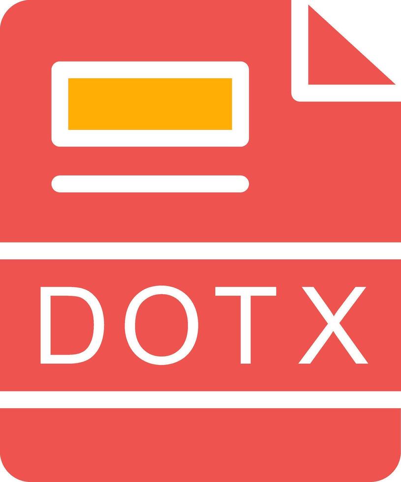 DOTX Creative Icon Design vector