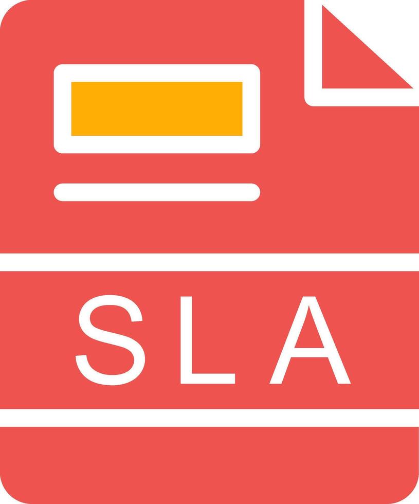 SLA Creative Icon Design vector