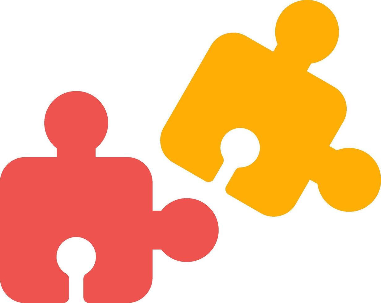 Puzzle Piece Creative Icon Design vector