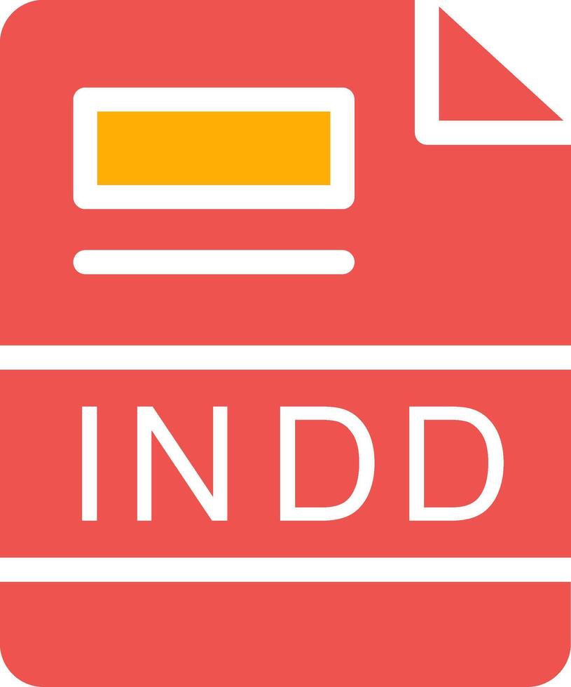 INDD Creative Icon Design vector