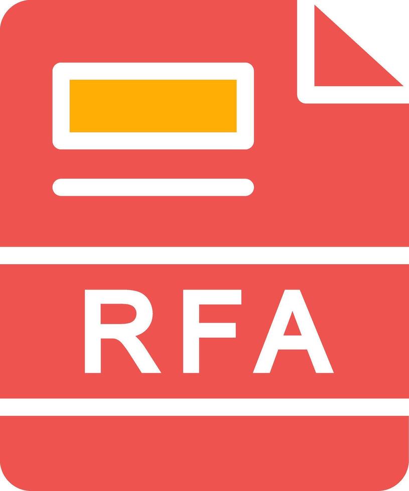 RFA Creative Icon Design vector