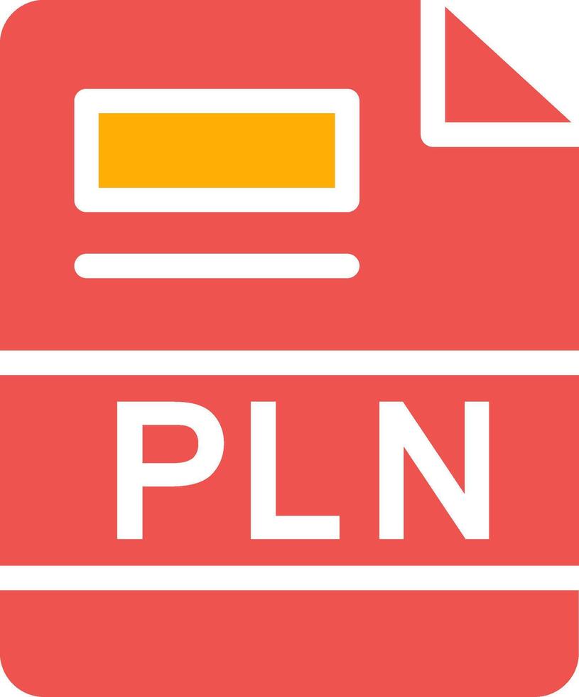 PLN Creative Icon Design vector