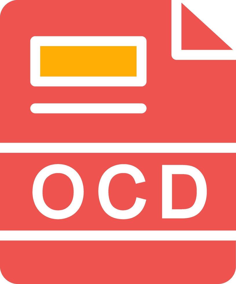 ocd creativo icono diseño vector