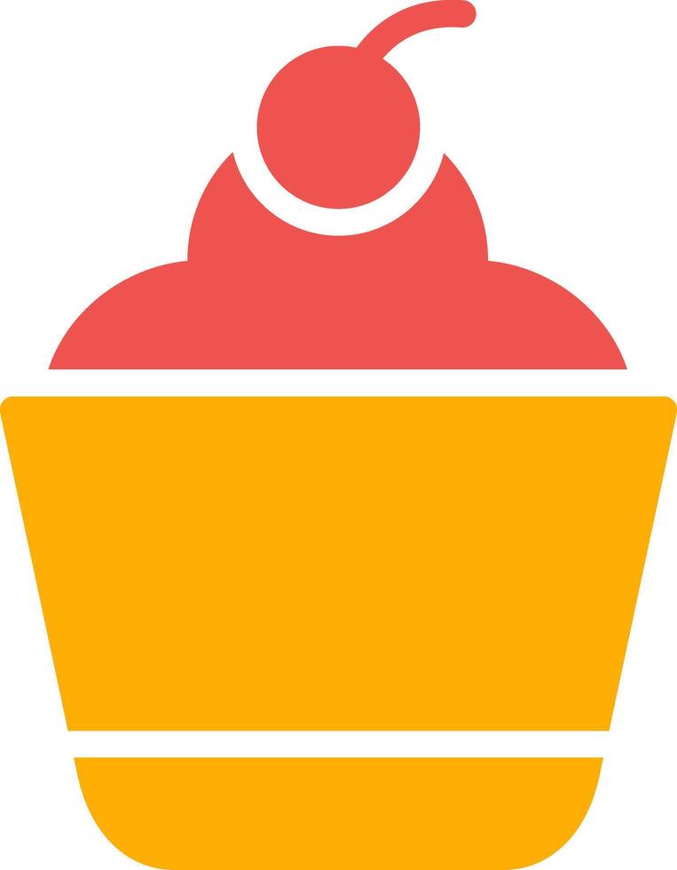 diseño de icono creativo de cupcake vector