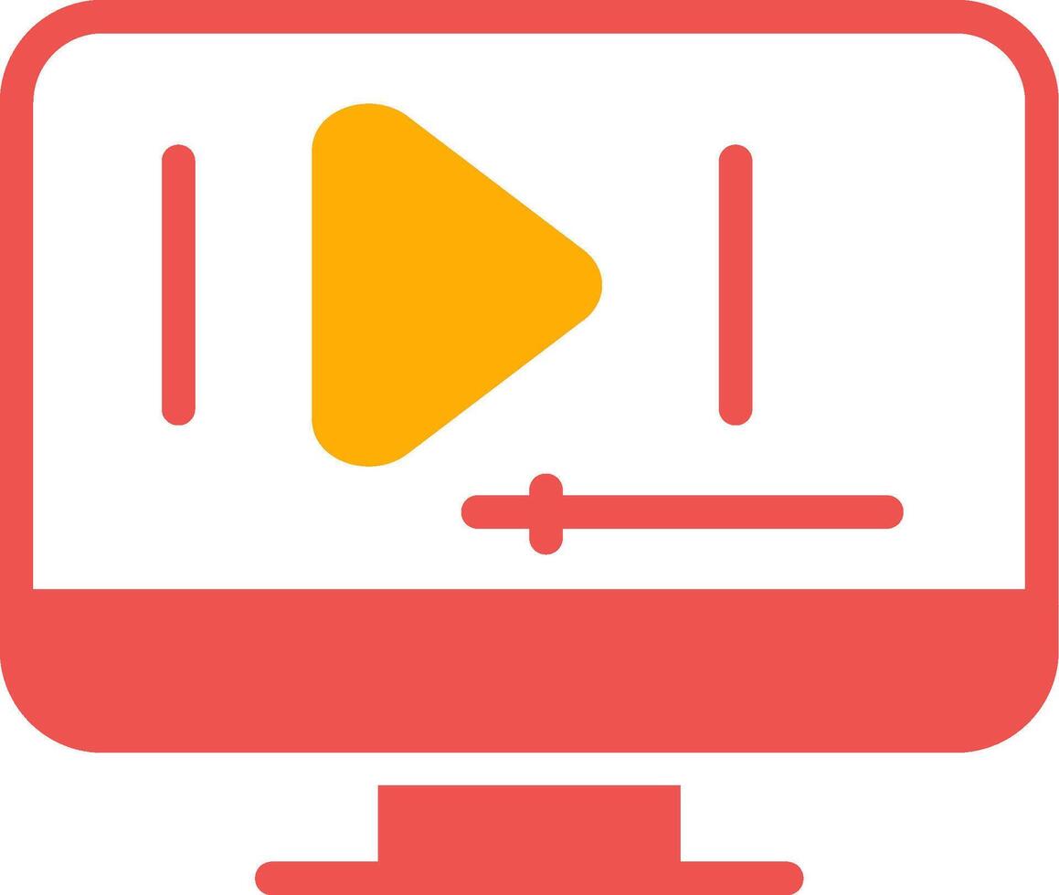 Video Play Creative Icon Design vector